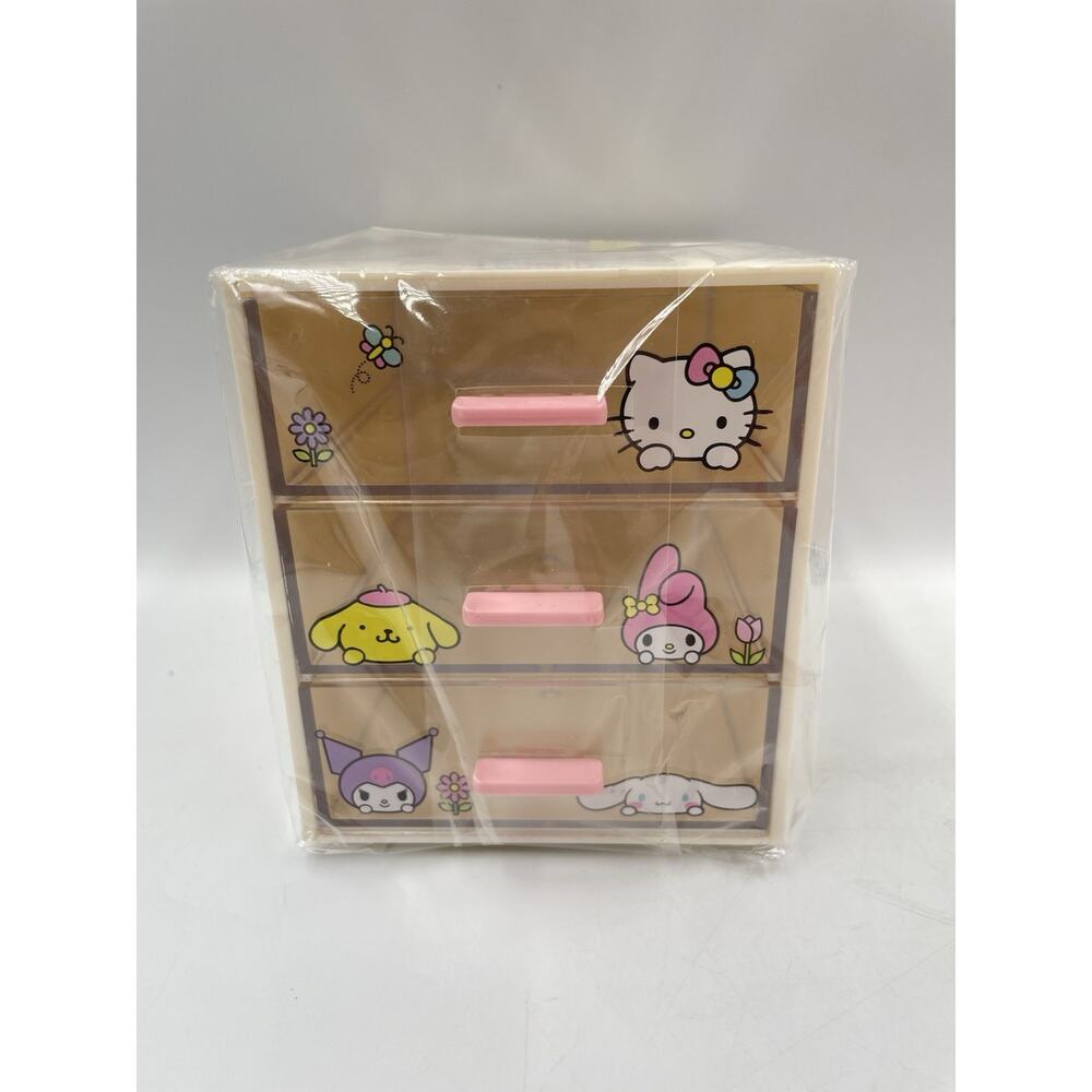 Sanrio 3-Drawer Mini Storage Chest Jewelry Box Organizer MINISO
